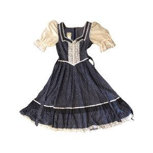 Vintage Gunne Sax Corset Prairie Dress